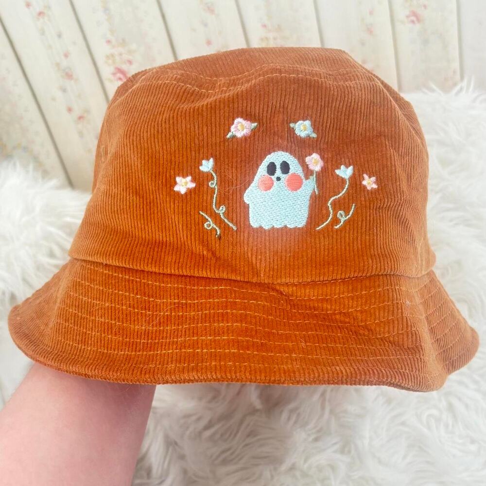 Handmade corduroy bucket hat with